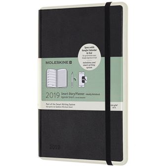 Agenda Semanal 2019 Moleskine Smart Writing Paper Tablet Grande Preto