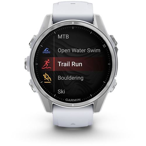 Relógio Desportivo Garmin Fénix 8  - 43mm - Branco