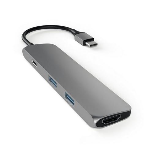 Adaptador  Slim USB-C - Cinzento