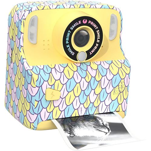 Máquina Fotográfica Instantânea MOB PixiPrint Mermaid - Amarelo Sereia