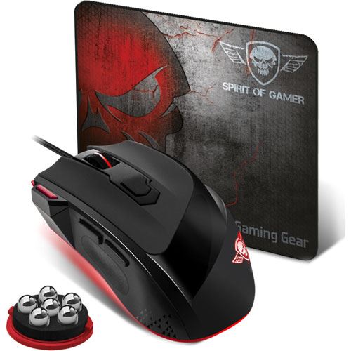 Rato Gaming Spirit Of Gamer Pro-3 + Tapete Rato Spirit Of Gamer