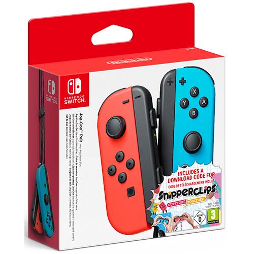 Nintendo Switch Conjunto Comandos Joy Con Azul Néon And Vermelho Néon