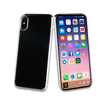 Capa Muvit Crystal para iPhone X - Prateada