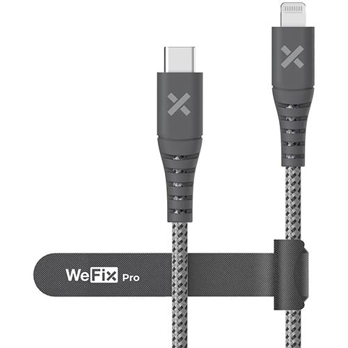 Cabo WeFix Pro USB-C / Lightning 2m - Cinzento
