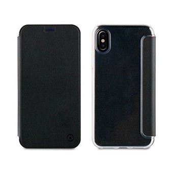 Capa Muvit Folio para iPhone X - Preta e Transparente
