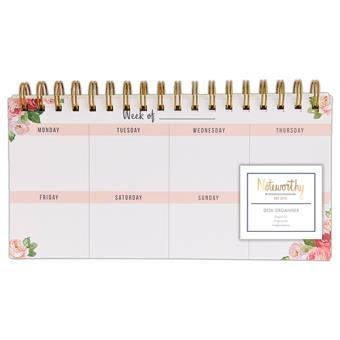 Calendário Planificador Semanal de Secretária - Graphic Florals - 1