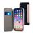 Capa Muvit Folio para iPhone X - Rosa e Transparente_1