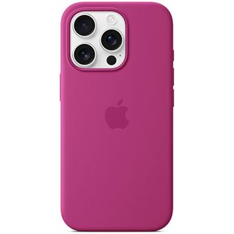 Capa Silicone Apple com MagSafe para iPhone 16 Pro - Fúcsia - 1