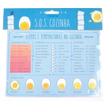 Íman Magnético Day by Day SOS Cozinha - Tempos e Temperaturas