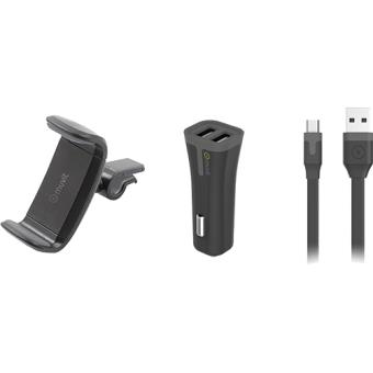 Pack Auto Muvit Suporte + Carregador Isqueiro + Cabo micro USB