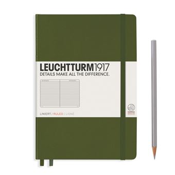 Caderno Pautado Leuchtturm A5 - Verde Tropa