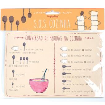 Íman Magnético Day by Day SOS Cozinha - Conversão de Medidas