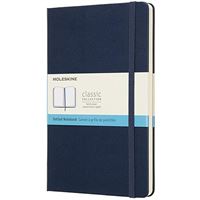 Caderno Pontilhado Moleskine Grande Azul Escuro