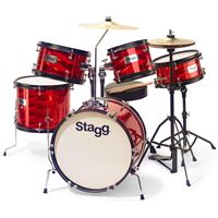 Bateria Júnior Stagg 5 Peças - Vermelho