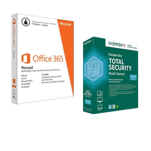 Microsoft Office 365 Pessoal + Oferta Kaspersky Total Security 16 -  Aplicação - Compra na 