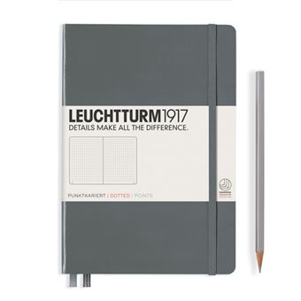 Caderno Pontilhado Leuchtturm A5 Cinzento