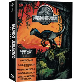 Pack Mundo Jurássico - Coleção 5 Filmes - Blu-ray