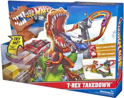 Pista hot wheels ataque dinossauro t rex mattel