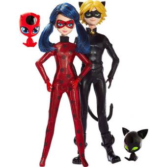 Pack de 2 Bonecas Ladybug e Cat Noir Filme (26 cm) – CreativeToys