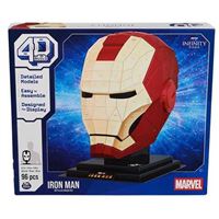 Puzzle 3D Marvel Infinity Saga: Iron Man Helmet - 96 Peças - 4D Build | Spin Master