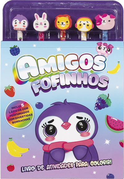 Amigos Fofinhos - Livro para Colorir com Lápis de Cor! - Vários - Compra  Livros na