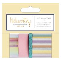Fita-Cola Decorativa Washi Tape Pastel - 4 Unidades