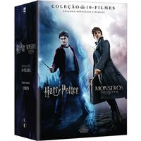 Pack Harry Potter + Monstros Fantásticos - Coleção 10 Filmes - 20DVD