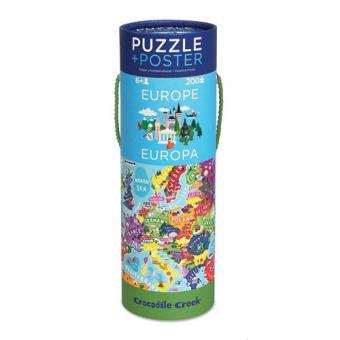 Puzzle + Poster Mapa da Europa (200 Peças)