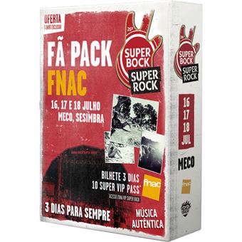 Fã Pack FNAC Super Bock Super Rock 2020 T-Shirt M | Preço: 95€ Pack + 7€ Custos de Operação