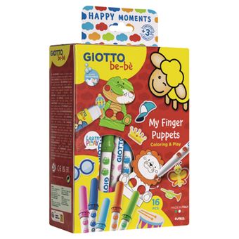  GIOTTO be-bè My be-bè Market Kids Complete Colouring Set,  Felt-Tip Pens, Stickers, Ideal for Children : Toys & Games