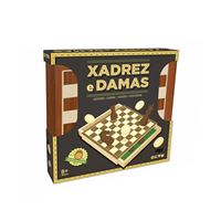 Jogo de Xadrez e Damas CLEMENTONI (Idade Mínima Recomendada: 6