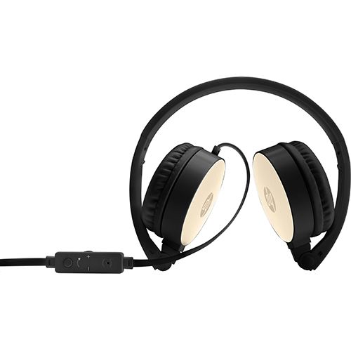 Auscultadores HP H2800 - Preto | Ouro Seda