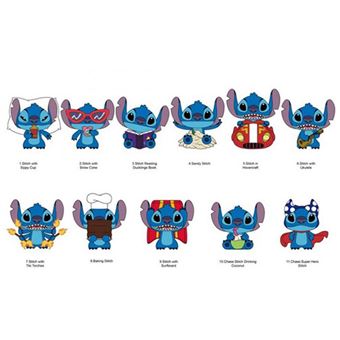 Acessório 3D Bag Clip Disney Lilo & Stitch: Stitch em Espuma Series 7 - Monogram | Multiocio - Envio Aleatório - 1