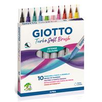 Marcadores Giotto Fluo Brush Pen - 6 Unidades - Papelaria