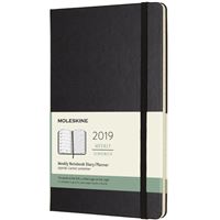 Agenda Semanal 2019 Moleskine Notebook Grande Preto