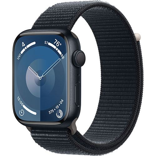 Apple Watch S9 GPS 45mm - Alumínio Meia-Noite | Bracelete Loop Meia-Noite