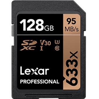Cartão SDHC Lexar Professional 633x - 128 GB