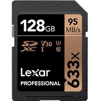 Cartão SDHC Lexar Professional 633x - 128 GB