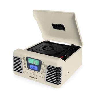 Gira-Discos Ricatech RMC100 creme 5-in-1 Music Center