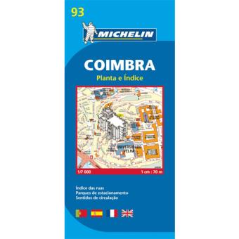Mapa Michelin City Plan 93 - Coimbra