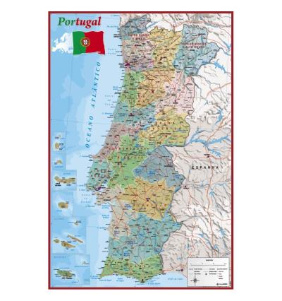 Poster - POSTERS (61X91) N25 - Mapa Portugal - Objecto derivado - Compra  música na