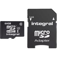 Cartão microSDXC Integral 64GB Classe 10 95/90MB/s