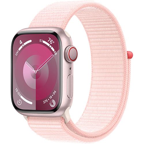 Apple Watch S9 GPS 41mm - Cellular - Alumínio Rosa | Bracelete Loop Rosa