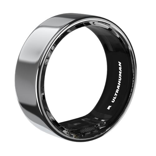 Anel Inteligente Ultrahuman Ring Air - Space Silver - Tamanho 7 (18.09 mm)