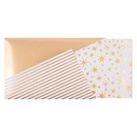 Postal para Voucher Artebene - Dourado e Estrelas