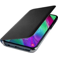 Capa Flip Samsung Wallet para Galaxy A40 - Preto