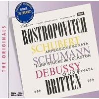 Schubert/ Schumann/ Debussy: Sonatas para Violoncelo