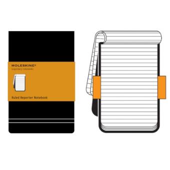 Moleskine: Bloco de Repórter Pautado Bolso