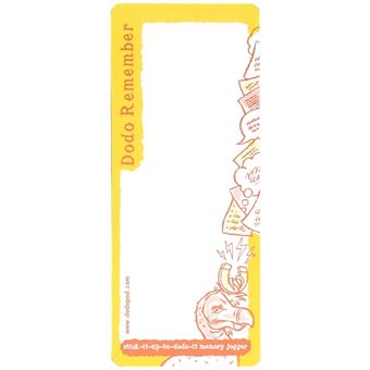 Dodo Remember Magnetic Notes and Lists Pad - Bloco de notas de papel ...