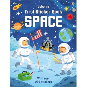 First sticker book space